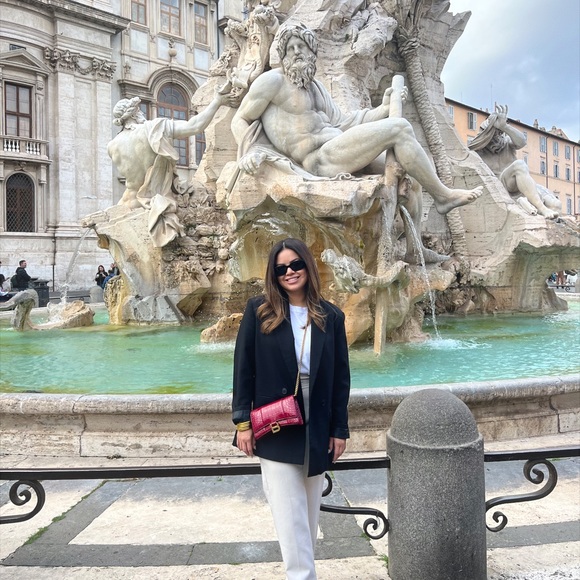 Balenciaga hourglass wallet on chain crocodile red handbag - Picture 10 of 12